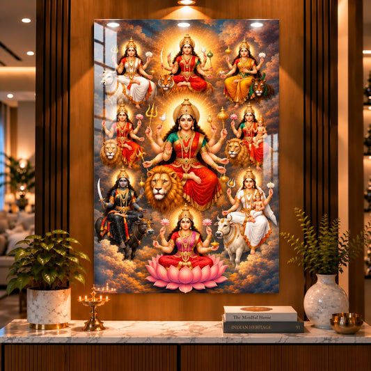 Maa Durga Shakti – Premium Acrylic Wall Art