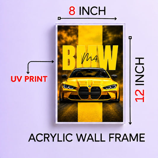 Acrylic Wall Frame | Premium Acrylic Car Wall Frame for Living Room, Bedroom