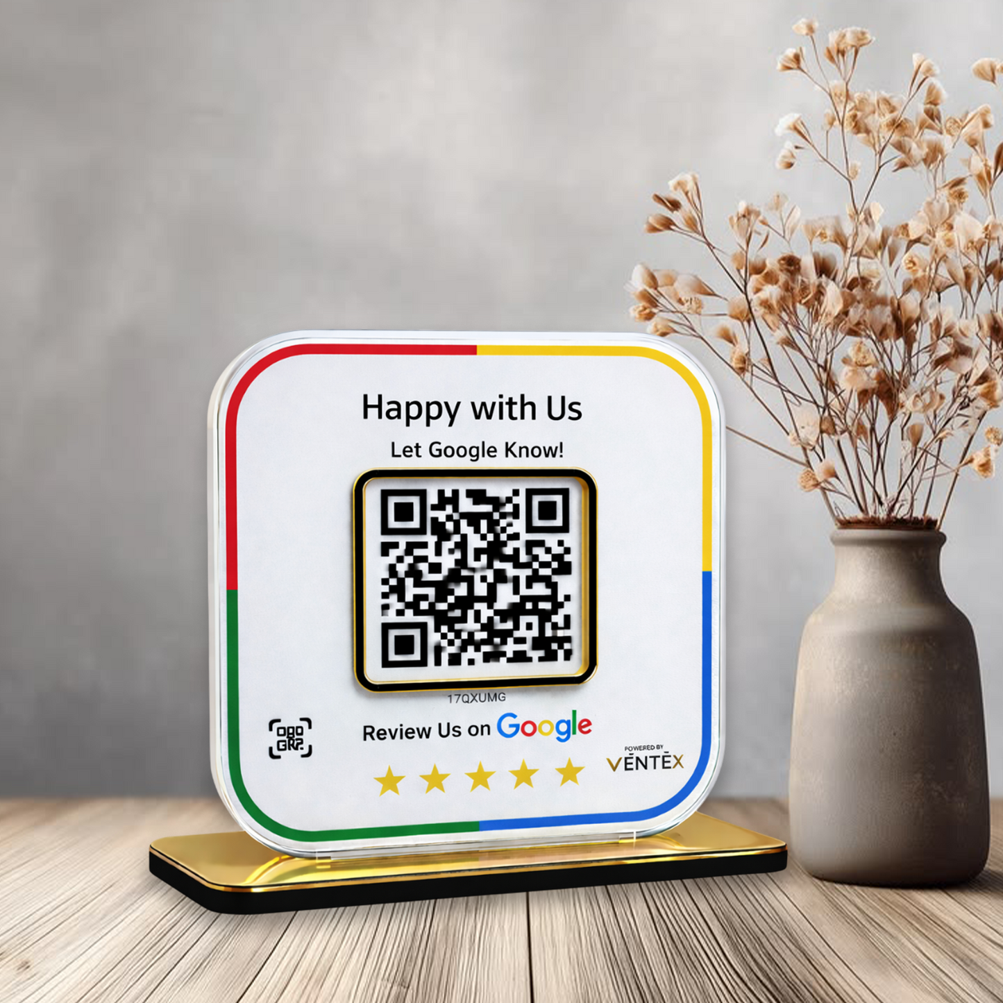 1QR Google Review Standee