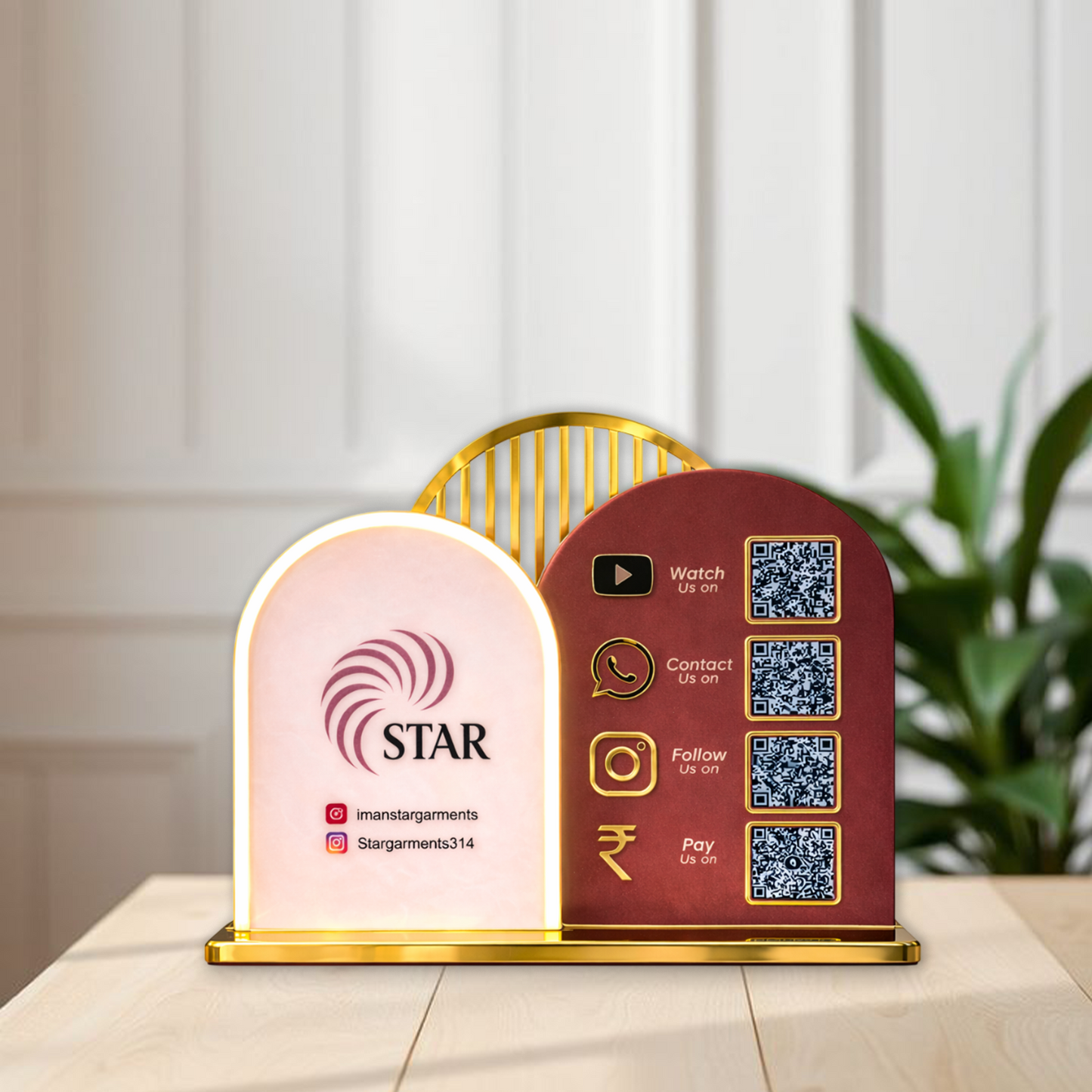 4QR Ventex Royal Standee With Neon light