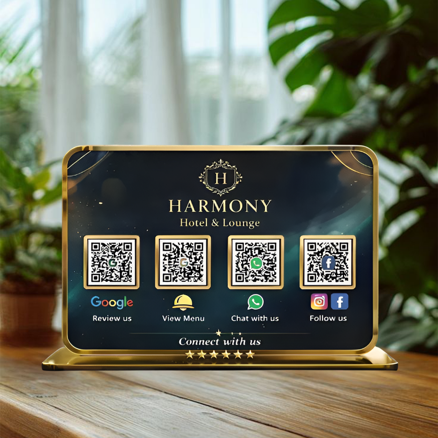4QR Premium Standee - Landscape