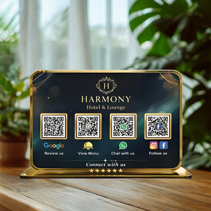 4QR Premium Standee - Landscape