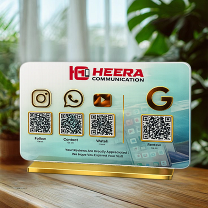4QR Textured Standee
