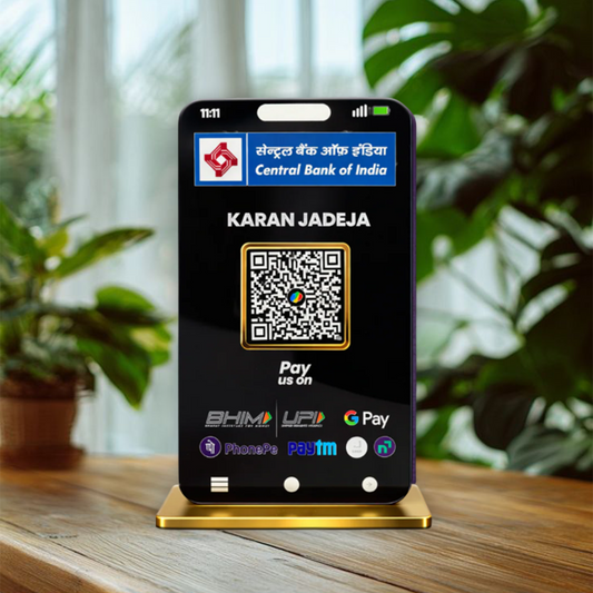 1QR Phone Shape Custom Standee