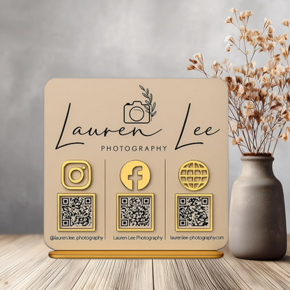 3QR Golden Warm Standee