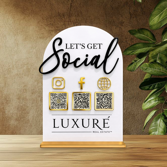 3QR Social Standee - Portrait