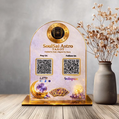 2QR Circular Standee