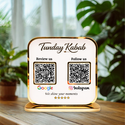 2QR Golden Premium Standee