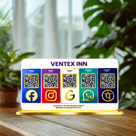 5QR Colourful Premium Standee