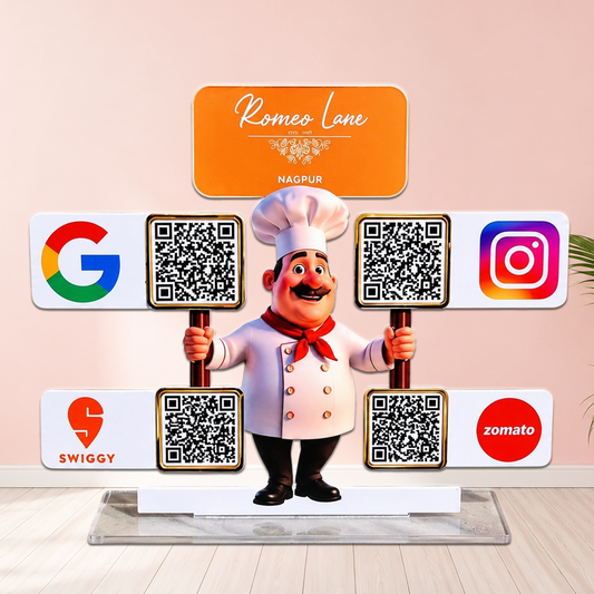 4QR Custom Standee - Chef